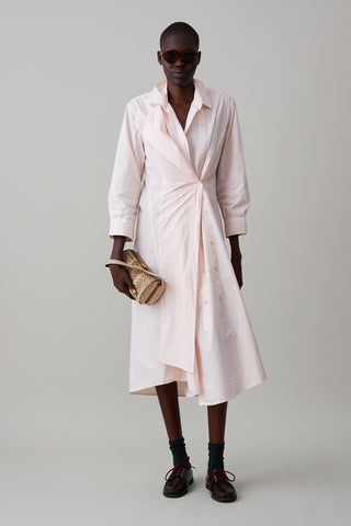 JONES SHIRTDRESS | PALE PINK POPLIN