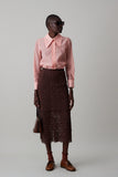 LAKSHMI SKIRT | CHOCOLATE COTTON LACE