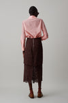 LAKSHMI SKIRT | CHOCOLATE COTTON LACE