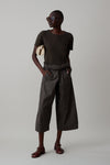 THEOS PANT | CHOCOLATE POPLIN