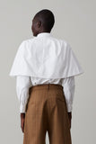 ALICE SHIRT WITH SCARF | WHITE POPLIN