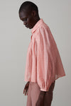 ROBERTA SHIRT | PINK HOP GINGHAM