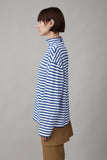 ONA LONG SLEEVE | BLUE AND WHITE STRIPE