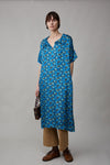 ARTHUR DRESS | PETROL PALM FLORAL VISCOSE