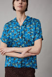 JOHAN SHIRT | PETROL PALM FLORAL VISCOSE