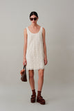 JEANINE DRESS | EGRET COTTON LACE