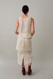 LIZ TANK | EGRET COTTON LACE