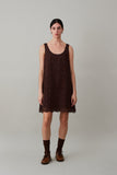 JEANINE DRESS | CHOCOLATE COTTON LACE