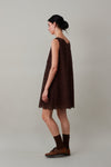 JEANINE DRESS | CHOCOLATE COTTON LACE