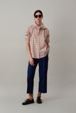 ALICE SHIRT WITH TRIANGLE SCARF | PINK MULTI CHECK