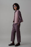 CALLUM PANT | MAUVE TROPICAL WOOL