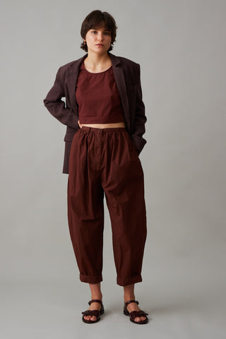 BRADY TROUSER | BROWNSTONE POPLIN