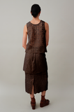 LIZ TANK | CHOCOLATE COTTON LACE